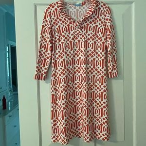 J. McLaughlin Durham Ruffle Neck Dress, Size S.